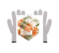 MUMQAQ 1 paire de gants conducteurs en fibre d'argent électrode pour massage électrothérapie Taille V1Z1 pour gants d'hérothérapie Phycical 4