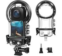 MUMQAQ Boîtier étanche pour Insta360 X5,50 m - Coque de protection sous-marine avec adaptateur de support