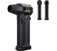 MUMQAQ Dépoussiérant à air comprimé, 2025 amélioré 130 000 tr/min, poussière Ac-27, ventilateur turbo Ac-27, ventilateur turbo de voiture rechargeable, ventilateur turbo sans fil pour ordinateur