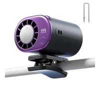 MUMQAQ Ventilateur portable à clipser rechargeable par USB avec affichage LED Vitesse réglable à 360° Mini ventilateur pour activités de plein air, déplacement, bureau et poussette