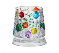 MUMQAQ Verre à whisky rotatif, peint coloré, réutilisable, coupe diamant pour whisky, bourbon, scotch, cocktails, anti-stress, pour bar, fête, cadeau