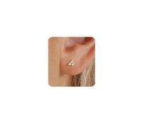 MUMREUES Boucles d'Oreilles pour Femme Plaqué Or 14K Boucles d'Oreilles avec en Zircon Minimalistes Hypoallergénique Légères Boucles d Oreilles pour Femmes Cadeau pour Elle