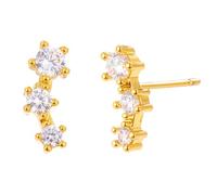 MUMREUES Boucles d'Oreilles pour Femme Plaqué Or 14K Boucles d'Oreilles avec en Zircon Minimalistes Hypoallergénique Légères Boucles d Oreilles pour Femmes Cadeau pour Elle