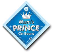 Mum's PRINCE SIGNE voiture, ventouse Panneau de à bord, mère, maman, Bébéàà nouveauté ENSEIGNE voiture (718)