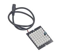 Mumusuki 1Pc 48 Pièces Panneau Lumineux LED IR, 12VDC 850nM IR LED Panneau de Lampe de VisionNocturne pour Caméra, CCTV Infrarouge VisionNocturne Lumière de Remplissage