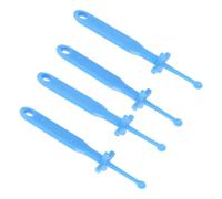 Mumusuki 4 Pièces Outil de Retrait de Cérumen, Cure-oreille, Retrait de Cérumen, Outil de Nettoyage D'oreille en Plastique avec Protection Sûre, Outil de Nettoyage de Cérumen en Plastique