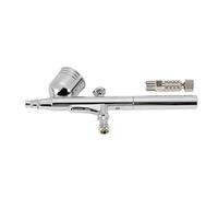 Mumusuki Aérographe à Double Action, Pistolet Pulvérisateur à Alimentation par gravité avec Valve de Contrôle de l'air pour les Utilisateurs de Décoration de Gâteaux et de Nail Art (cuivre)