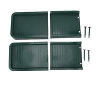 Mumusuki Bloque D'extension de Disque de Gouttière de Pluie, PP Extensions de Décapage des Inconvénients avec des Ongles Splashguard Water Diverter pour Le Drainage Extérieur (Green)