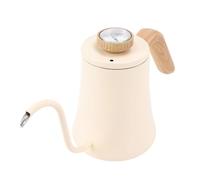 Mumusuki Caféchage à Cygne de Bouilloire de 600 Ml en Acier Inoxydable versé sur la Bouilloire avec Thermomètre intégré 304 Grade Alimentaire pour le Camping à Domicile, Poignée