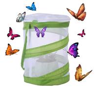 Mumusuki Cage d'elevage d'insectes en Cage de Papillon, Portable Pliable, Convient aux Papillons, araignees, vers, coleoptres, Reptiles (Vert)