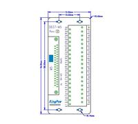 Mumusuki Connecteur de Module Rail DIN DB37, Bornier Mâle Femelle, Interface 48A, Pas de 5mm pour Dispositifs de Contrôle électroniques (Prise mâle)