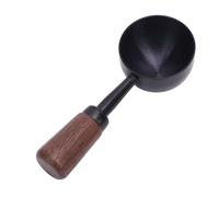 Mumusuki Cuillère à Mesurer le café Vintage, 304 Scoop de café en Acier Inoxydable avec Poignée en Bois pour la Cuillère à Mesurer le thé au café (S 15 ml noir)