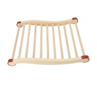 Mumusuki Dossier de Sauna, Support Dorsal Confortable en Forme de S en Maille Creuse Antidérapante en Bois Réutilisable pour Le Sauna et Un Usage Quotidien, 40x50 Cm