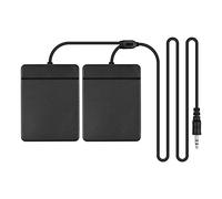 Mumusuki Double Pédale Universelle pour Piano Pliable Portable, Matériau ABS Durable, Conception Silencieuse, Interface 3,5 Mm, Parfaite pour les Claviers et Batteries électroniques