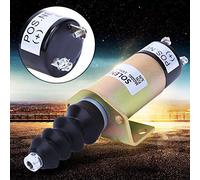 Mumusuki Électrovanne d'arrêt du Moteur, Coque en Acier 12 V, Résistance aux Hautes Températures, Performances Stables, Remplacement pour Véhicules