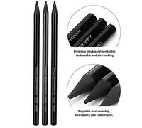 Mumusuki Ensemble de Crayons à Charbon Professionnels sans Bois, Crayons à Dessin en Carbone de qualité Supérieure avec un Design Ergonomique, Durs, Moyens et Doux pour les Artistes et les Débutants