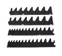 Mumusuki Ensemble de Rails de clé, 4 Pièces en Plastique, Support de Rangement pour clé Magnétique, Support Organisateur pour jusqu'à 20 Outils, pour les Ateliers à Domicile, les (BLACK)