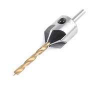 Mumusuki Foret à Fraiser en Acier, Acier au Carbone avec Conception à 5 Cannelures pour le Bois et le Plastique, Outil Polyvalent pour les Projets de Menuiserie (Simple 3,5 mm + petite clé)