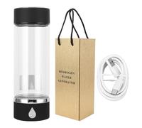 Mumusuki Générateur de Bouteilles D'eau D'Hydrogène, 420 Ml USB Générateur D'eau Hydrogène Rechargeable Hydrogène Bouteille Hydroélectrique Portable pour les Cadeaux de Boisson du Bureau