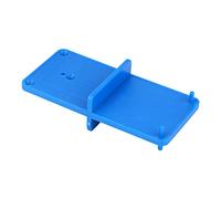 Mumusuki Guide de Forage de Trou de Charnière 2pcs Modèle en Plastique Bleu pour les Charnières Dissimulées et les Guides de Tiroir avec un Positionnement Précis Facile à Utiliser pour les Projets