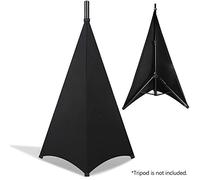 Mumusuki Housse de Support de Haut-parleur DJ, Tissu Résistant à l'usure, Jupe de Trépied élastique Extensible, pour Utilisation sur Scène et en Studio, Taille 180 Cm X 130 Cm