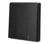 Mumusuki Interrupteur de Couloir avec Télécommande sans Fil, Interrupteur en Plastique à 3 Gangs avec Portée de 50 M pour Lumière LED dans la Chambre et la Maison