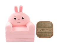 Mumusuki Kid Furniture Enfants Petit Canapé, 2 en 1 Pliable Dessin Animé Princesse Fille Bébé Siège Pliant Simple Paresseux Canapé-lit pour Salon Chambre (Rose)