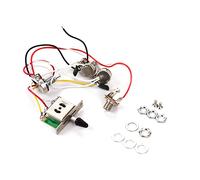 Mumusuki Kit de Faisceau de Câblage pré-câblé, Composants Métalliques, Ensemble électronique de Guitare à Faible Bruit pour avec Installation Facile et Fonctionnement Pratique