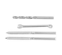 Mumusuki Kit de Garde-corps à Câble à Vis Tire-fond Swage, en Acier Inoxydable avec Installation Facile pour Terrasse et Utilisation en Extérieur