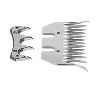 Mumusuki Lame de Cisaille à Mouton à 13 Dents Incurvées, Coupe-laine, Lame de Cisaille à Mouton en Acier à Haute Teneur en Carbone, Coupe Rapide, Facile à Installer, Applicable pour les Alpagas, les