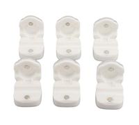 Mumusuki Lot de 6 Organiseurs de Cordon Magnétique, Fente de 7,5 Mm, Clips de Gestion de Câble de Charge avec Ruban Adhésif sans Trace, Support de Fil pour Bureau et Mur (White)