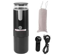 Mumusuki Machine à Expresso électrique Portable, Mini Cafetière de Voiture, Cafetière à Main, à Commande Manuelle, pour Le Camping, pour Capsules café Moulu