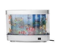 Mumusuki Mini Faux Aquarium avec LED de Simulation de Poisson, Veilleuse de Mouvement, Lampe de Décoration de Bureau, Adaptée aux Enfants, Silencieuse et à Faible Bruit