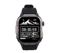 Mumusuki Montre Intelligente, Tracker d'activité avec écran HD de 2,01 Pouces, étanche IP68, Batterie de 540 MAh, Appels, Surveillance du Sommeil, Suivi de la santé des Femmes, pour Hommes, (Black)