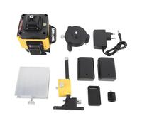 Mumusuki Niveau 4D 16 Lignes, Machine Auto-nivelante avec Fenêtre en Verre Optique et Télécommande, pour la Pose de Carrelage, Installation de Papier Peint (Prise UE)