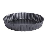 Mumusuki Pan à Gâteau Antiadhésif Round en Acier en Carbone Pie Pizza Moule de Gâteau avec Fond Amovible pour la Cuisson Pizza Roast Poulet Easy Release (9 pouces TG11# C)