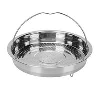 Mumusuki Panier de Vapeur en Acier Inoxydable 304 Insert de Pot Universel en Toute sécurité Alimentaire avec des Pieds Surélevés pour (M 25x25x10.5cm / 9.8x9.8x4.1in)