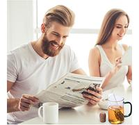 Mumusuki Passoire à thé en Verre, Diffuseur en Borosilicate Résistant à la Chaleur, Infuseur Transparent Réutilisable pour Tasses et Mugs, Idéal pour les Amateurs de thé et de café (Couleur assortie)