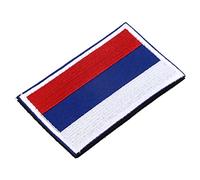 Mumusuki Patch de Drapeau de la Russie Patch de Drapeau de L'Ukraine, Broderie Exquise Drapeaux Nationaux Largement utilisé pour Chapeau Gilets Sacs Veste (Russie)