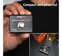 Mumusuki Pédale de Contrôleur au Pied MIDI, Messages MIDI Programmables, Compatible USB DIN Compact pour Les Effets de Guitare et Les Performances en Direct