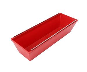 Mumusuki Plateau à Boue ABS, Conception Antiadhésive, Prise Confortable pour le Mélange, Plateau Rouge de 12 Pouces pour les Projets de Plâtre et de Peinture