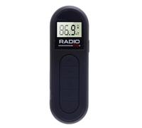 Mumusuki Radio FM Portable, écran LCD Affichage Rechargeable Small Digital Tuning Radio avec Conception Compacte, Opération Facile, Réception Stable pour la Maison, L'extérieur, (Black)