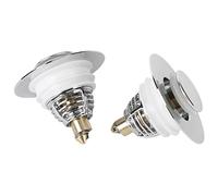 Mumusuki Remplacement de Bouchon de Lavabo, Bouchon de Vidange de Crépine en Acier Inoxydable sans Débordement avec Bouchon de Bain 2 Pièces pour Lavabo Salle de Bain