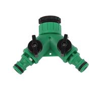 Mumusuki Répartiteur D'eau, Adaptateur de Robinet 3 Voies 1 Entrée 2 Sorties pour Machine à Laver le Jardinage, avec Interrupteur à Bille et Bagues d'étanchéité (3 Mamelon)