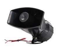 Mumusuki Sirène de Klaxon Filaire, Alarme Extérieure de Puissance avec Deux Sons pour la sécurité de Sonnette de Maison de Camion de Voiture Intérieure Extérieure, Puissance élevée 130DB (DC24V)