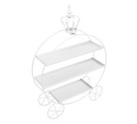 Mumusuki Stand de Cupcakes de Dessert, Porte-gâteau à 3 Niveaux Tour pour les Cookies de Beignets de Cupcakes, Biscuits, Plateau de Service à Plusieurs Niveaux pour la Fête, (WHITE)