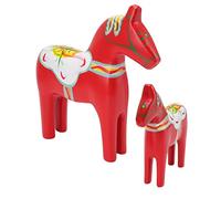 Mumusuki Statue de Cheval Dala suéDois, Figurine de Cheval Dala en Bois Cheval Dala sur Le ThèMe suéDois Ornements de Cheval Dalecarlian Couleur Peinture Artisanat Classique