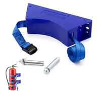Mumusuki Support Mural Bouteille de gaz, équerre Fixation réservoir oxygène avec chaîne sécurité et vis Expansion, capacité 150 cm pour hôpitaux laboratoires usines