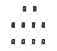 Mumusuki Têtes de de 10pcs Trimmer Remplacement, ABS ABS en Acier Inoxydable Tire des Mauvaises Herbes Têtes pour Les Wackers de Mauvaises Herbes électriques à Trous Central de 5,5