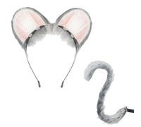 Mumuve Ear And Tail Set Faux Fours Foxes Wolf Eart Band Avec Tail Halloween Christmas Cosplay Party Costume Accessoires Halloween Cosplay Costumes For Men Women